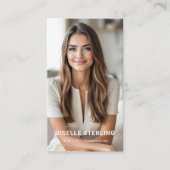 Carte De Visite Model Actor Photo Neutral Beige (Devant)