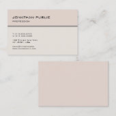 Carte De Visite Modèle à la mode de conception élégante (Devant / Derrière)