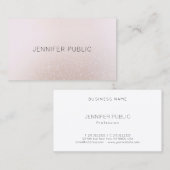 Carte De Visite Modèle à la mode professionnel moderne simple (Devant / Derrière)