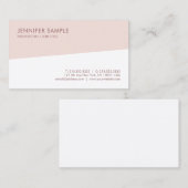 Carte De Visite Modèle à la mode professionnel simple élégant (Devant / Derrière)