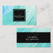 Carte De Visite Modèle abstrait d'affaires (Devant / Derrière)