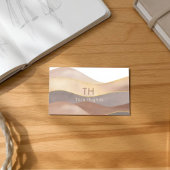 Carte De Visite Modèle Abstrait personnalisable en terre cuite mod