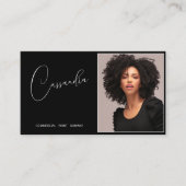 Carte De Visite Modèle Acteur photo promotion (Devant)