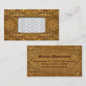 Carte De Visite Modèle ART antique (Devant / Derrière)