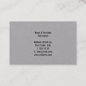 Carte De Visite Modèle audacieux et moderne d'affaires et de logo (Dos)