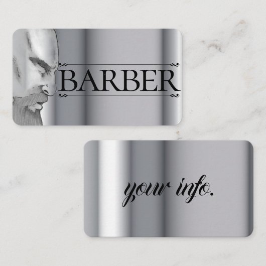 Carte De Visite Modèle barbare (Devant / Derrière)