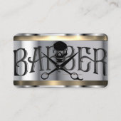 Carte de visite Modèle barbier (Devant)