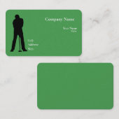 Carte de visite Modèle blanc de base avec bleu (Devant / Derrière)