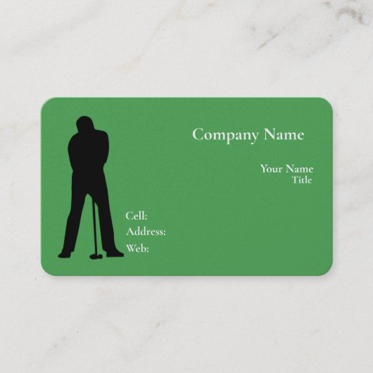Carte de visite Modèle blanc de base avec bleu (Devant)