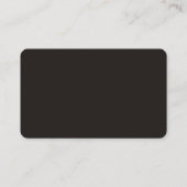 Carte de visite Modèle blanc de base avec bleu (Dos)
