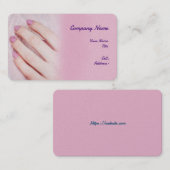 Carte de visite Modèle blanc de base avec bleu (Devant / Derrière)