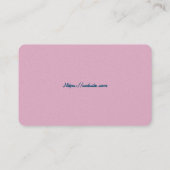 Carte de visite Modèle blanc de base avec bleu (Dos)