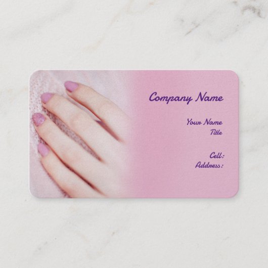 Carte de visite Modèle blanc de base avec bleu (Devant)