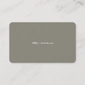 Carte de visite Modèle blanc de base avec bleu (Dos)