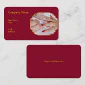 Carte de visite Modèle blanc de base NAIL SALON (Devant / Derrière)