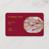 Carte de visite Modèle blanc de base NAIL SALON (Devant)