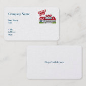 Carte de visite modèle blanc de base pour les mais (Devant / Derrière)