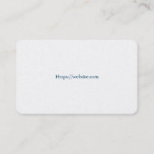Carte de visite modèle blanc de base pour les mais (Dos)
