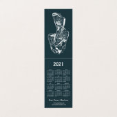 Carte De Visite modèle calendrier de l'art japonais 2020 (Extérieur déplié)