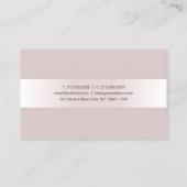 Carte De Visite Modèle Calligraphié Script élégant moderne luxe (Dos)