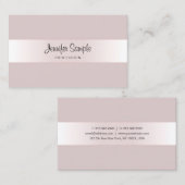 Carte De Visite Modèle Calligraphié Script élégant moderne luxe (Devant / Derrière)