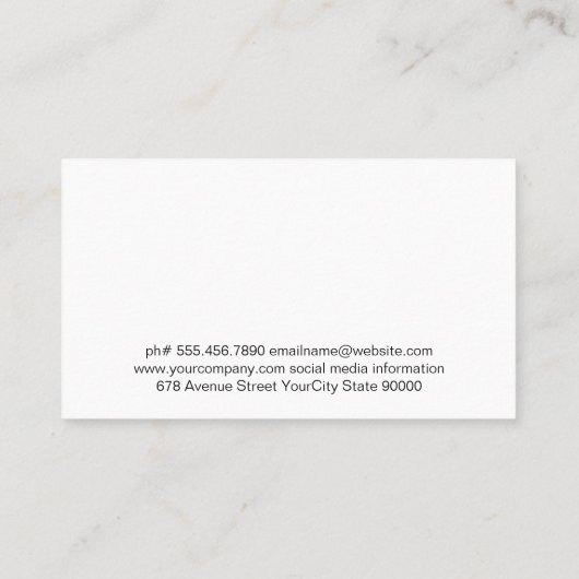 Carte De Visite Modèle Chef | Pot brûlant avec nourriture (Dos)