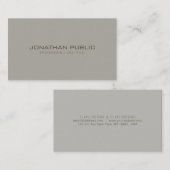 Carte De Visite Modèle chic professionnel de conception minimale (Devant / Derrière)