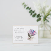 Carte De Visite modèle chinois de fleur (Debout devant)