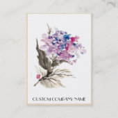 Carte De Visite modèle chinois de fleur (Dos)