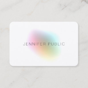 Carte De Visite Modèle coloré Élégant finition professionnelle