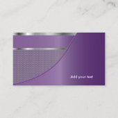 Carte De Visite Modèle conçu élégant pourpre de la maille | en (Dos)
