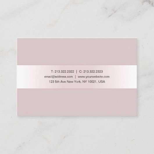 Carte De Visite Modèle créatif de luxe de conception de manuscrit (Dos)