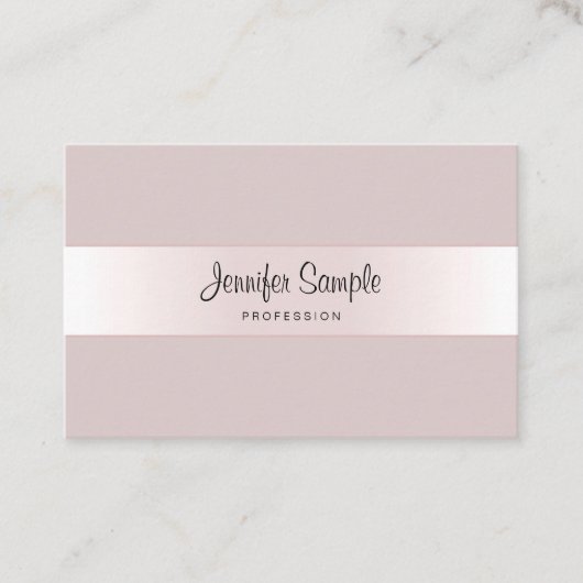 Carte De Visite Modèle créatif de luxe de conception de manuscrit (Devant)