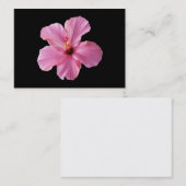 Carte De Visite Modèle customisé par fleur rose d'Hawaï de ketmie (Devant / Derrière)