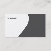 Carte De Visite Modèle d'affaires de l'entraîneur de course gris (Dos)