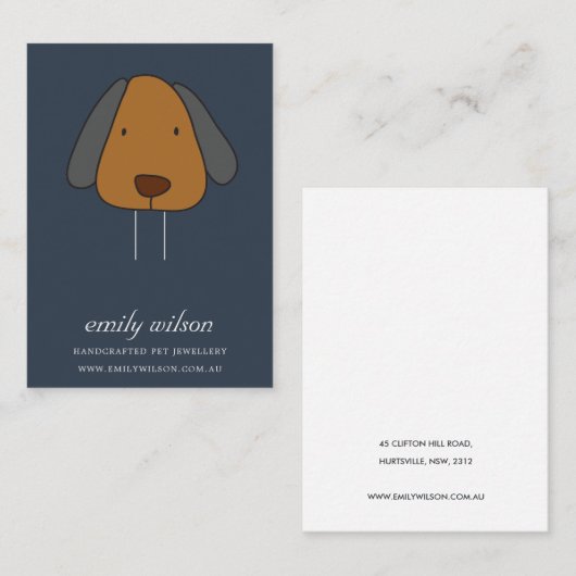 CARTE DE VISITE MODÈLE D'AFFICHAGE DE L'AFFICHAGE DE L'AFFICHAGE D (Devant / Derrière)