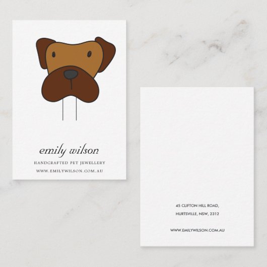 CARTE DE VISITE MODÈLE D'AFFICHAGE DE L'AFFICHAGE DE L'AFFICHAGE D (Devant / Derrière)