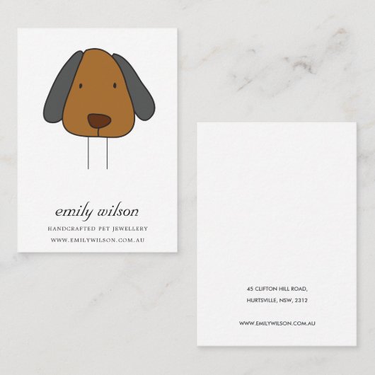 CARTE DE VISITE MODÈLE D'AFFICHAGE DE L'AFFICHAGE DE L'AFFICHAGE D (Devant / Derrière)