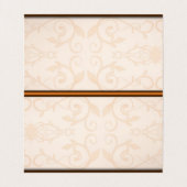 Carte De Visite Modèle Damas Brown Et Beige (Intérieur déplié)