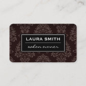 Carte De Visite Modèle Damask classique (Devant)