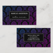 Carte De Visite Modèle Damask classique (Devant / Derrière)