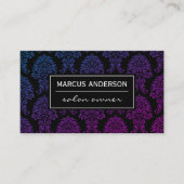 Carte De Visite Modèle Damask classique (Devant)