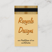 Carte De Visite Modèle d'artefacts de bordure de Motif de treillis (Devant)