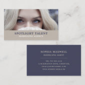 Carte De Visite Modèle de bande, agence de modélisation, agent de  (Devant / Derrière)