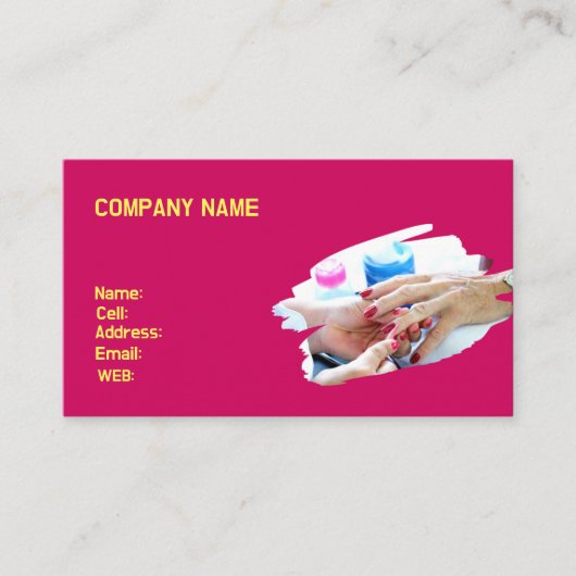 CARTE DE VISITE MODÈLE DE BASE (Devant)