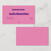 CARTE DE VISITE MODÈLE DE BASE (Devant / Derrière)