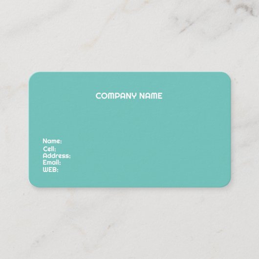 CARTE DE VISITE MODÈLE DE BASE (Devant)