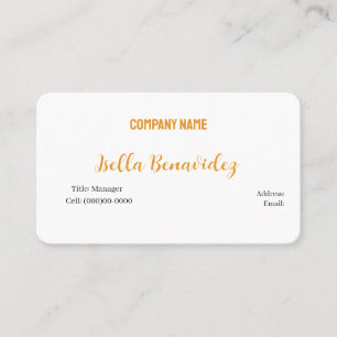 CARTE DE VISITE MODÈLE DE BASE