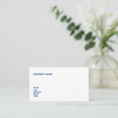 CARTE DE VISITE MODÈLE DE BASE (Debout devant)