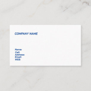 CARTE DE VISITE MODÈLE DE BASE